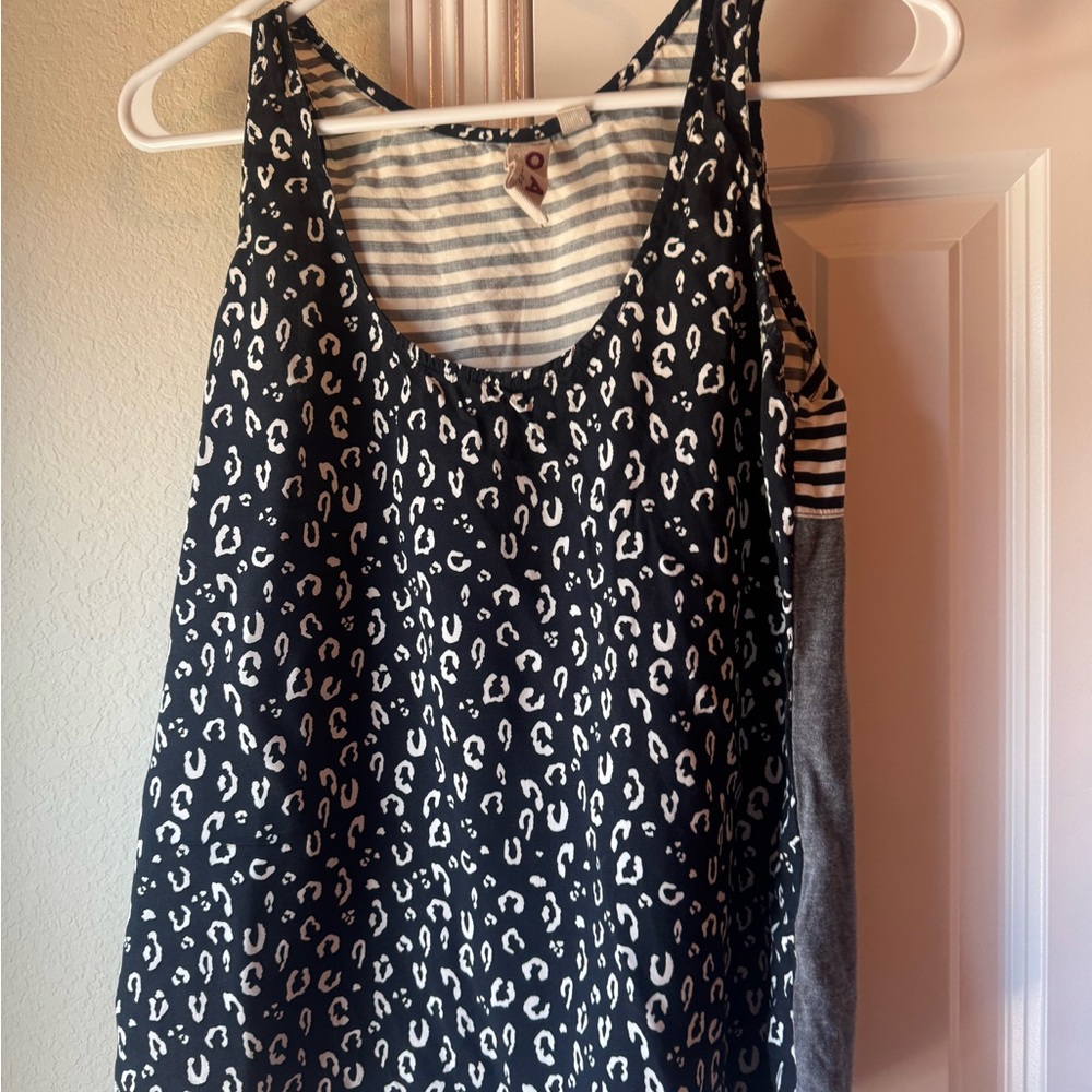 Anthropologie Dolan Leopard Print Sleeveless Top